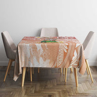 Hawaii Mele Kalikimaka Tablecloth Hula Santa Retro Style Red LT05 - Polynesian Pride