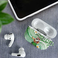 Hawaii Mele Kalikimaka AirPods Case Hula Santa Retro Style Green LT05 - Polynesian Pride
