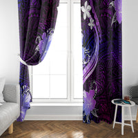Galaxy Polynesian Pattern With Tropical Flowers Window Curtain LT05 - Polynesian Pride