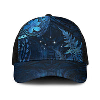 New Zealand Matariki Baseball Net Cap Maori New Year LT05 One Size Black Blue - Polynesian Pride