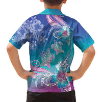 Polynesia Sea Turtle Couple Family Matching Puletasi and Hawaiian Shirt Love Is Life