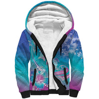 Polynesia Sea Turtle Couple Sherpa Hoodie Love Is Life LT05 Unisex Blue - Polynesian Pride