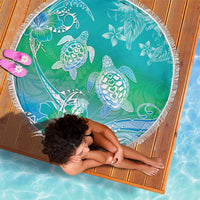Polynesia Sea Turtle Couple Beach Blanket I Am Turtley In Love With You LT05 - Polynesian Pride