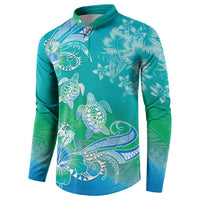Polynesia Sea Turtle Couple Button Sweatshirt I Am Turtley In Love With You LT05 - Polynesian Pride
