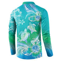 Polynesia Sea Turtle Couple Button Sweatshirt I Am Turtley In Love With You LT05 - Polynesian Pride