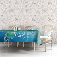 Polynesia Sea Turtle Couple Tablecloth I Am Turtley In Love With You LT05 - Polynesian Pride