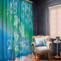 Polynesia Sea Turtle Couple Window Curtain I Am Turtley In Love With You LT05 - Polynesian Pride