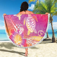 Polynesia Sea Turtle Couple Beach Blanket One Soul One Love LT05 - Polynesian Pride