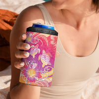 Polynesia Sea Turtle Couple 4 in 1 Can Cooler Tumbler One Soul One Love LT05 - Polynesian Pride