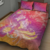 Polynesia Sea Turtle Couple Quilt Bed Set One Soul One Love LT05 - Polynesian Pride