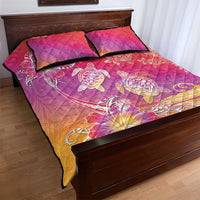 Polynesia Sea Turtle Couple Quilt Bed Set One Soul One Love LT05 - Polynesian Pride