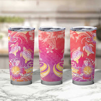 Polynesia Sea Turtle Couple Tumbler Cup One Soul One Love LT05 - Polynesian Pride