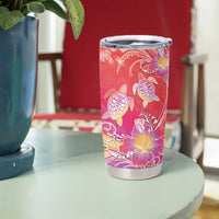 Polynesia Sea Turtle Couple Tumbler Cup One Soul One Love LT05 - Polynesian Pride
