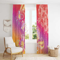 Polynesia Sea Turtle Couple Window Curtain One Soul One Love LT05 - Polynesian Pride