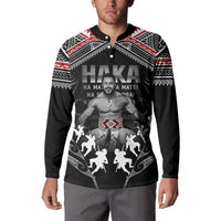 New Zealand Aotearoa Button Sweatshirt Traditional Kapa Haka LT05 - Polynesian Pride