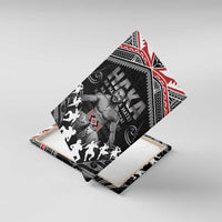 New Zealand Aotearoa Canvas Wall Art Traditional Kapa Haka LT05 With Frame Black - Polynesian Pride
