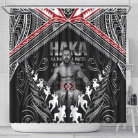 New Zealand Aotearoa Shower Curtain Traditional Kapa Haka