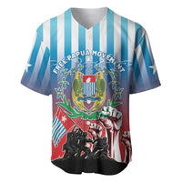 Personalised Free West Papua Baseball Jersey One People One Soul Unique Style LT05 Blue - Polynesian Pride