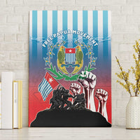 Free West Papua Canvas Wall Art One People One Soul Unique Style LT05 Without Frame Blue - Polynesian Pride