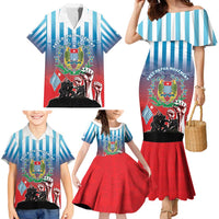 Personalised Free West Papua Family Matching Mermaid Dress and Hawaiian Shirt One People One Soul Unique Style - Polynesian Pride