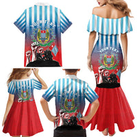 Personalised Free West Papua Family Matching Mermaid Dress and Hawaiian Shirt One People One Soul Unique Style - Polynesian Pride