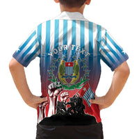 Personalised Free West Papua Family Matching Off The Shoulder Long Sleeve Dress and Hawaiian Shirt One People One Soul Unique Style - Polynesian Pride
