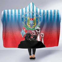 Free West Papua Hooded Blanket One People One Soul Unique Style LT05 One Size Blue - Polynesian Pride