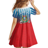 Personalised Free West Papua Kid Short Sleeve Dress One People One Soul Unique Style LT05 - Polynesian Pride