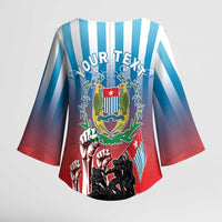 Personalised Free West Papua Kimono Sleeve Blouse One People One Soul Unique Style LT05 - Polynesian Pride