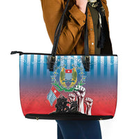 Free West Papua Leather Tote Bag One People One Soul Unique Style LT05 - Polynesian Pride