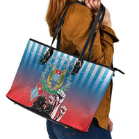 Free West Papua Leather Tote Bag One People One Soul Unique Style LT05 - Polynesian Pride