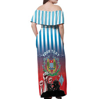 Personalised Free West Papua Off Shoulder Maxi Dress One People One Soul Unique Style LT05 - Polynesian Pride