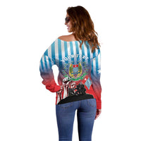 Personalised Free West Papua Off Shoulder Sweater One People One Soul Unique Style LT05 - Polynesian Pride