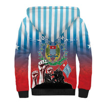 Personalised Free West Papua Sherpa Hoodie One People One Soul Unique Style - Polynesian Pride