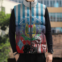 Personalised Free West Papua Sleeveless Puffer Jacket One People One Soul Unique Style LT05 - Polynesian Pride