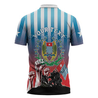 Personalised Free West Papua Zipper Polo Shirt One People One Soul Unique Style LT05 - Polynesian Pride