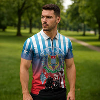 Personalised Free West Papua Zipper Polo Shirt One People One Soul Unique Style LT05 - Polynesian Pride