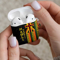 Hawaii Maoli Spirit AirPods Case Kakau Pattern With Flower Lei LT05 - Polynesian Pride