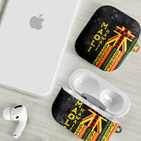 Hawaii Maoli Spirit AirPods Case Kakau Pattern With Flower Lei LT05 - Polynesian Pride