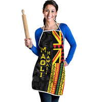 Hawaii Maoli Spirit Apron Kakau Pattern With Flower Lei LT05 - Polynesian Pride