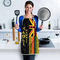 Hawaii Maoli Spirit Apron Kakau Pattern With Flower Lei LT05 - Polynesian Pride