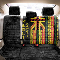 Hawaii Maoli Spirit Back Car Seat Cover Kakau Pattern With Flower Lei LT05 - Polynesian Pride