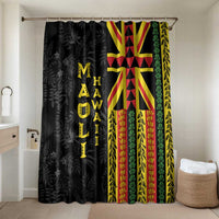 Hawaii Maoli Spirit Bathroom Set Kakau Pattern With Flower Lei - Polynesian Pride