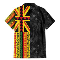 Hawaii Maoli Spirit Family Matching Mermaid Dress and Hawaiian Shirt Kakau Pattern With Flower Lei - Polynesian Pride