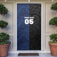 France And New Zealand Rugby Custom Door Cover Les Bleus Rooster With Maori Tiki - Polynesian Pride