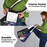 France And New Zealand Rugby Grocery Bag Les Bleus Rooster With Maori Tiki - Polynesian Pride