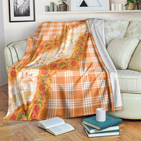 Orange Hawaii Palaka Blanket Hawaiian Ilima Lei LT05 Orange - Polynesian Pride