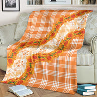 Orange Hawaii Palaka Blanket Hawaiian Ilima Lei LT05 - Polynesian Pride