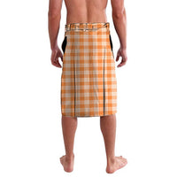 Orange Hawaii Palaka Lavalava Hawaiian Ilima Lei LT05 - Polynesian Pride