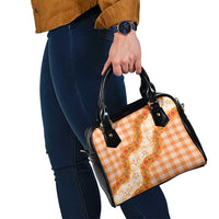 Orange Hawaii Palaka Shoulder Handbag Hawaiian Ilima Lei LT05 - Polynesian Pride